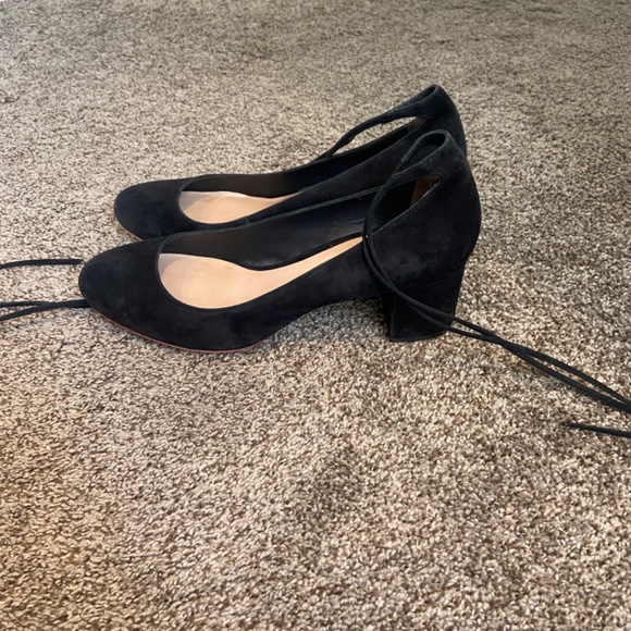 Black suede Loeffler Randall hells - Picture 2 of 4